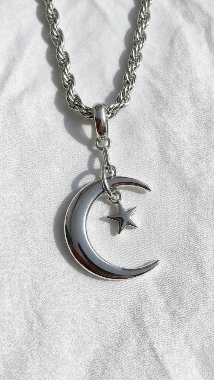 Crescent Star Necklace