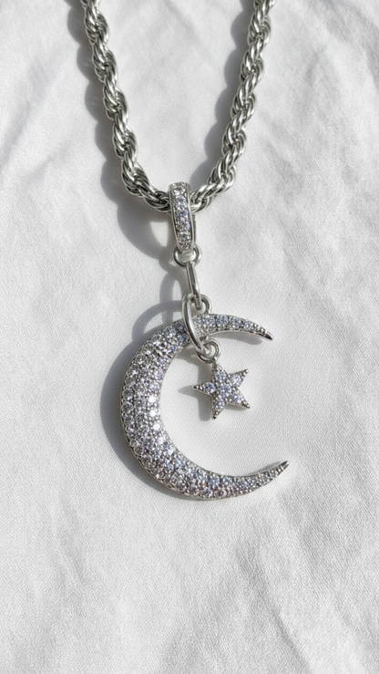 Crescent Star Necklace