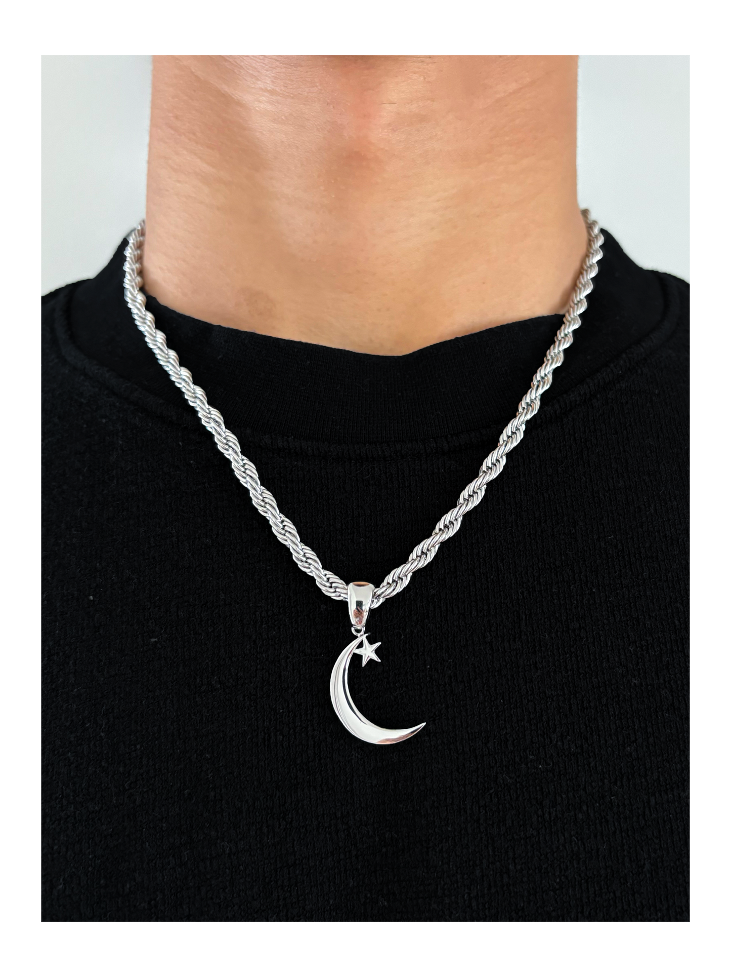 Crescent Star Necklace