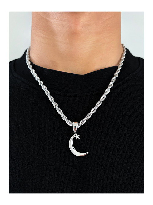 Crescent Star Necklace